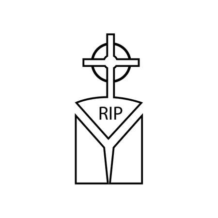 christian cemetery icon vector illustration design templateのイラスト素材