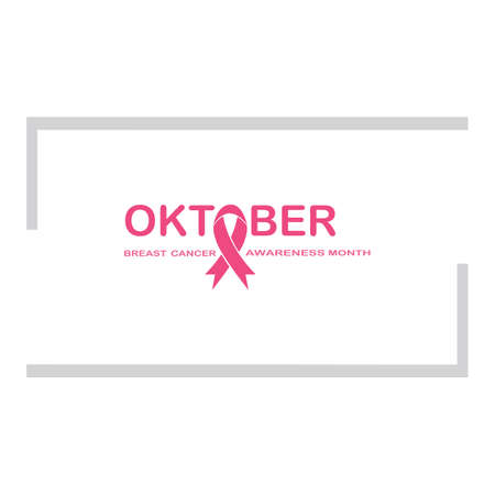 Breast Cancer Awareness Ribbon Vector illustration &#xA;pink ribbon symbol. Breast Cancer Awareness Month Campaign. Icon design Vector Illustrationのイラスト素材