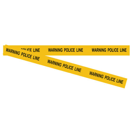 Black and yellow police stripe Vector illustration designのイラスト素材