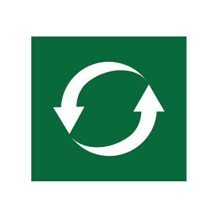 Recycle icon, Recycle icon vector, in trendy flat style Recycle icon image, Recycle icon illustrationのイラスト素材