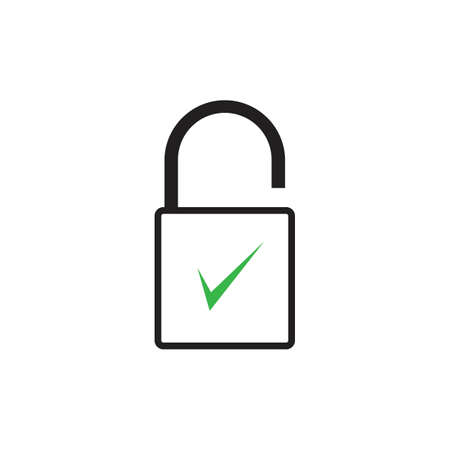 lock icon vector illustration design templateのイラスト素材
