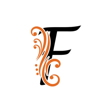 F Letter vector icon illustration designのイラスト素材