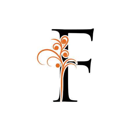 F Letter vector icon illustration designのイラスト素材