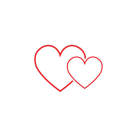 Heart Icon Vector. Perfect Love symbol. Valentine's Day signのイラスト素材