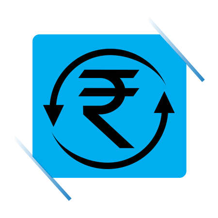 Indian Rupee icon. Indian Rupee sign vectorIndian rupee vector icon.のイラスト素材