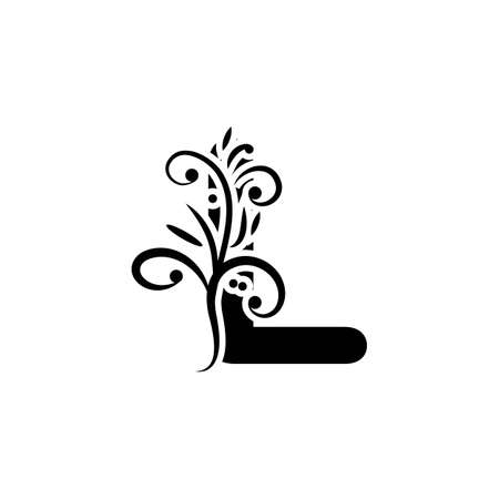 Letter L Logo Template vector icon designのイラスト素材