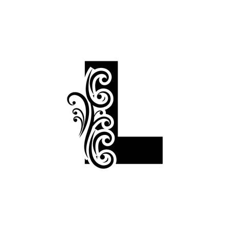 Letter L Logo Template vector icon designのイラスト素材