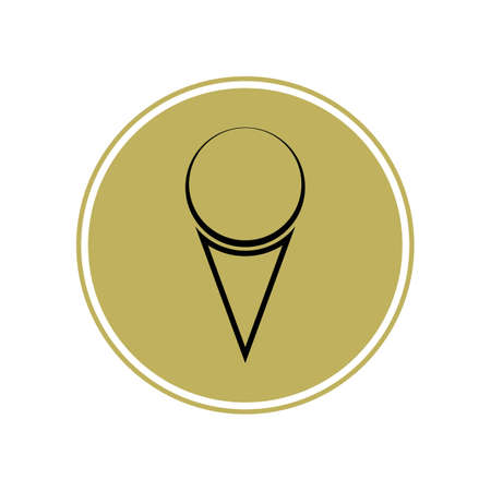 map point location pin vector icon for mapping and satellite allocationのイラスト素材