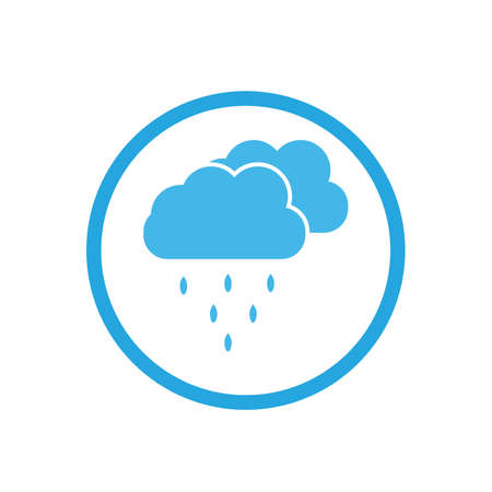 raindrops icon logo vector illustration designのイラスト素材