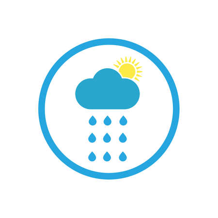 raindrops icon logo vector illustration designのイラスト素材