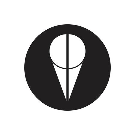 map point location pin vector icon for mapping and satellite allocationのイラスト素材