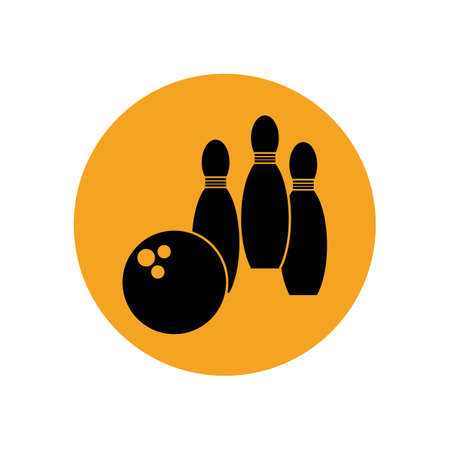 bowling icon graphic design template illustration vectorのイラスト素材