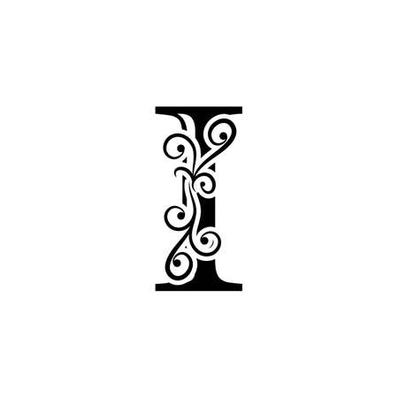 Letter i logo. Alphabet logotype vector designのイラスト素材