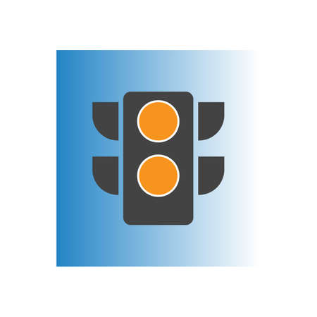 Traffic Light Icon Vector Design TemplateTraffic light signal - Vector iconのイラスト素材