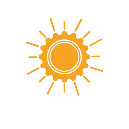 Sun Vector illustration Icon Logo Template designのイラスト素材