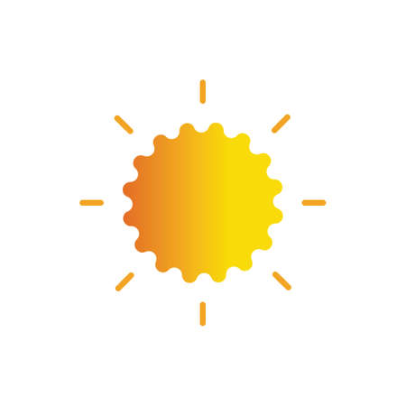 Sun Vector illustration Icon Logo Template designのイラスト素材