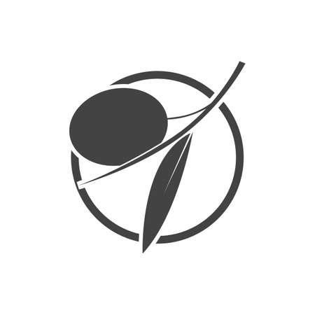 Olive logo template vector icon illustration designのイラスト素材