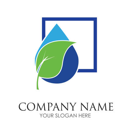 water drop Logo Template vector illustration designのイラスト素材