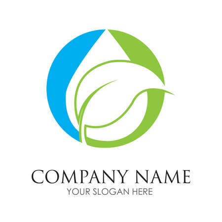 water drop Logo Template vector illustration designのイラスト素材