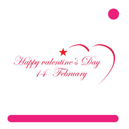 Valentines Day Logo Design Vector illustration templateのイラスト素材