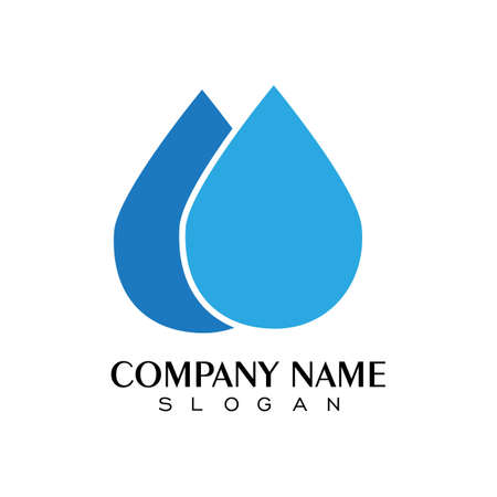 water drop Logo Template vector illustration designのイラスト素材