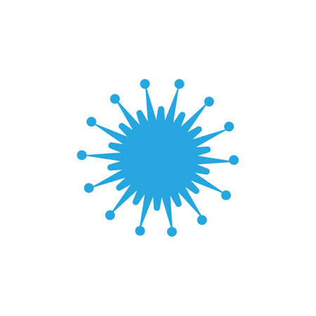 bacteria, microbes and viruses  icon illustration design template