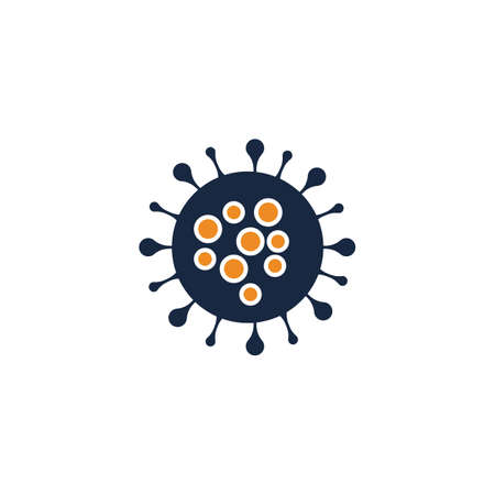 bacteria, microbes and viruses icon illustration design templateのイラスト素材