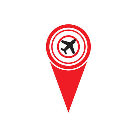 Map pointer with air plane icon.map pointer.vector illustration
Illustration of a map mark icon with a planeのイラスト素材