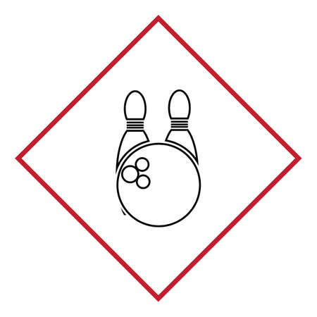 bowling icon graphic design template illustration vectorのイラスト素材