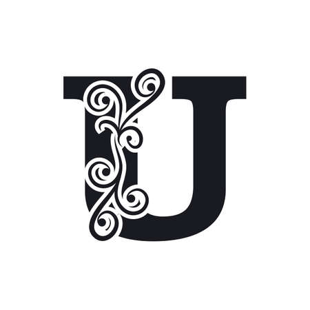 Letter U Business corporate abstract unity vector logo design templateLetter u Logo Template vector icon designのイラスト素材