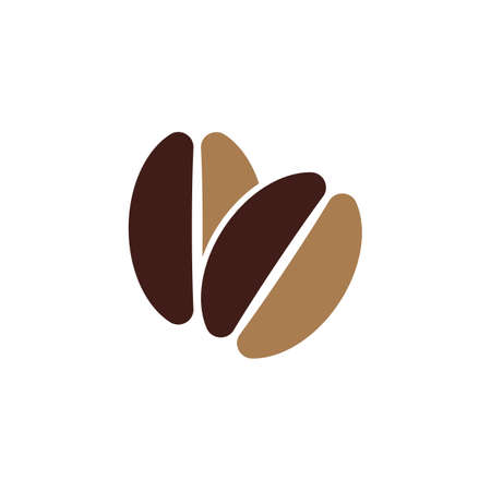 coffee bean icon vector illustration templateのイラスト素材