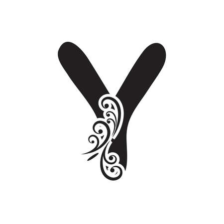 LetterY Business corporate abstract unity vector logo design templateLetter Y Logo Template vector icon designのイラスト素材