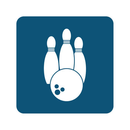 bowling icon graphic design template illustration vectorのイラスト素材