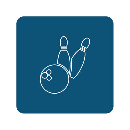 bowling icon graphic design template illustration vectorのイラスト素材