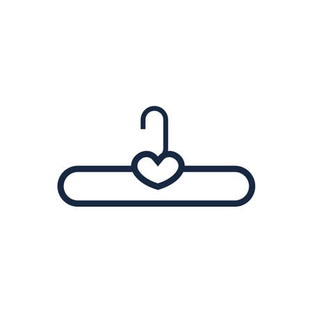 Hanger cloth icon flat design concept vector templateのイラスト素材