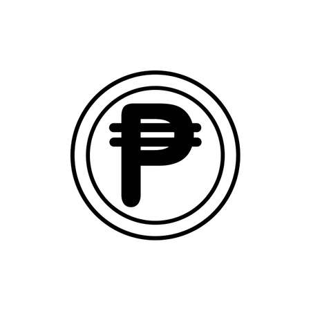 philippines banking currency symbol, peso vector iconのイラスト素材