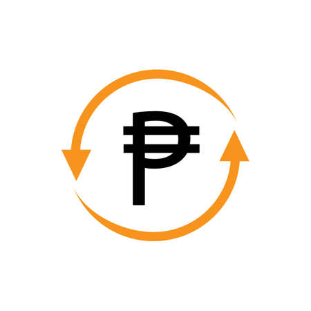 philippines banking currency symbol, peso vector iconのイラスト素材