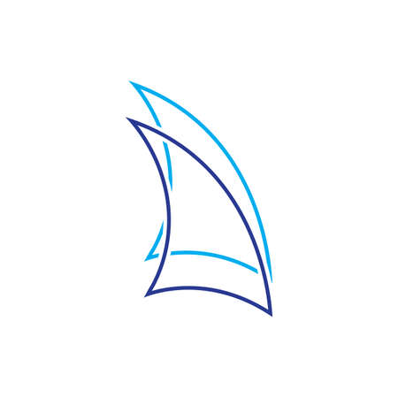 sailing logo vector icon concept illustration design templateのイラスト素材