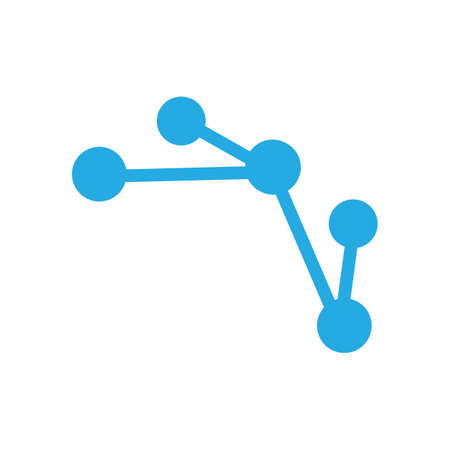 molecule logo vector icon illustration design templateのイラスト素材