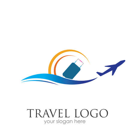 Travel logo vector icon design template-vectorのイラスト素材