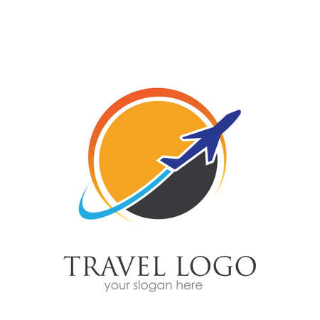 Travel logo vector icon design template-vectorのイラスト素材