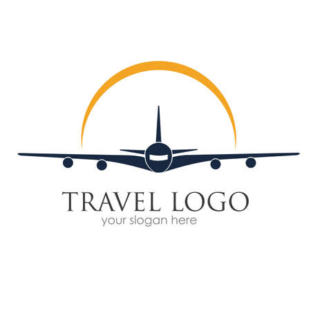 Travel logo vector icon design template-vectorのイラスト素材