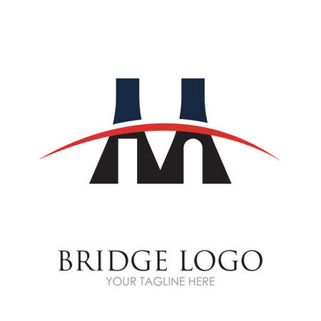 Bridge Logo Template vector icon illustration designのイラスト素材
