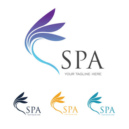 spa logo vector illustration design templateのイラスト素材