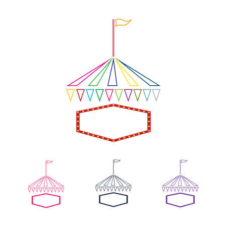 Circus vector illustration design logo emblems templateのイラスト素材