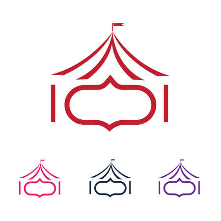 Circus vector illustration design logo emblems templateのイラスト素材
