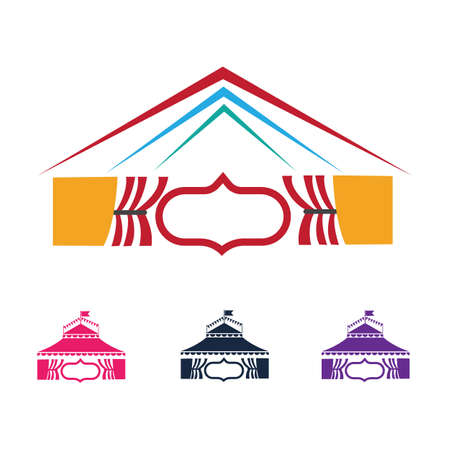 Circus vector illustration design logo emblems templateのイラスト素材