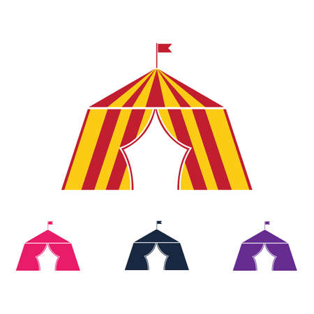 Circus vector illustration design logo emblems templateのイラスト素材
