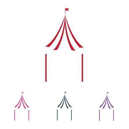 Circus vector illustration design logo emblems templateのイラスト素材