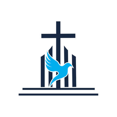 church christian line art logo design,Christian symbols.
のイラスト素材